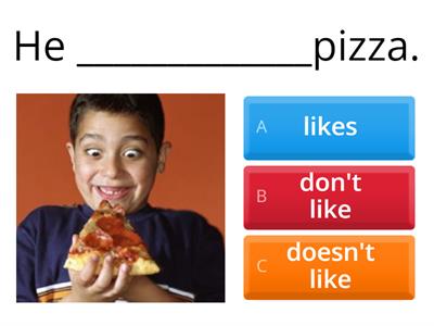 Like _ Don't / Doesn't like 