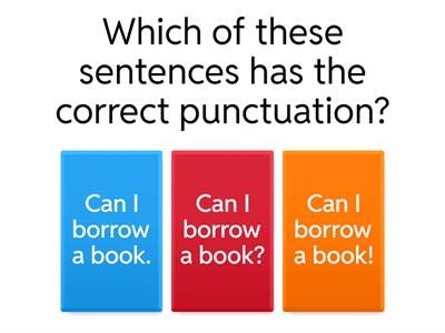 3rd Grade Punctuation Game