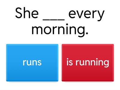 Present Simple vs Present Continuous Quiz