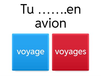 Les verbes du premier groupe