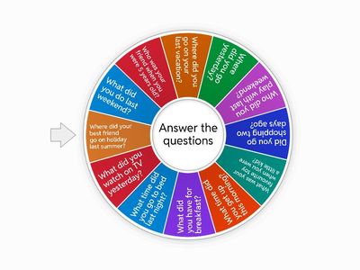 Teens B Past Simple - conversation questions