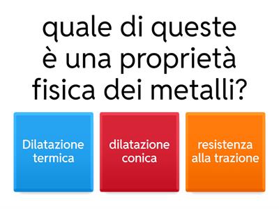quiz metalli