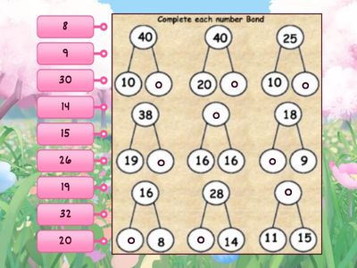 Number Bonds Lesson 8