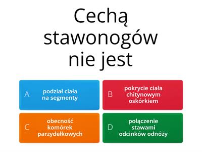 Podsumowanie - stawonogi i mięczaki