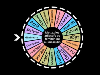 Adjectifs (masculin/féminin)