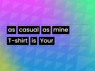 (not) as...as/less/the least 