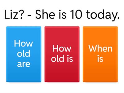 Question words Roadmap A1