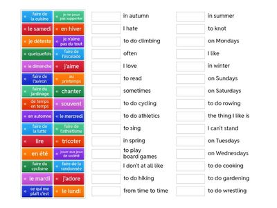 Y10 Hobbies, Opinions and When
