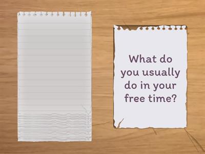 Speaking part 1 (B1, Preliminary for schools)