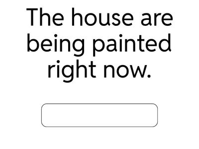 Passive voice- Find the mistake!