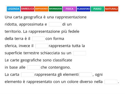 CARTE GEOGRAFICHE