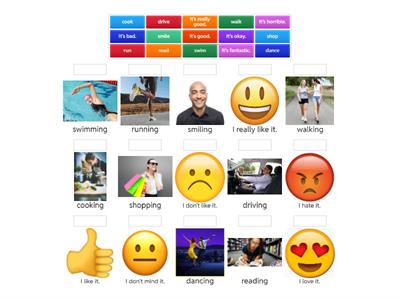  Like / don't like + ing