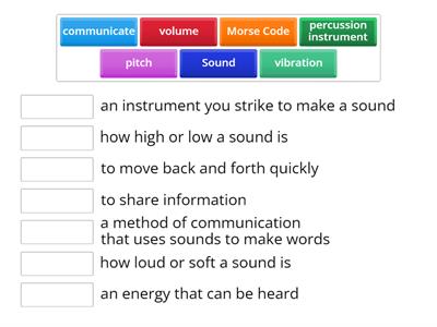 Sound Vocabulary