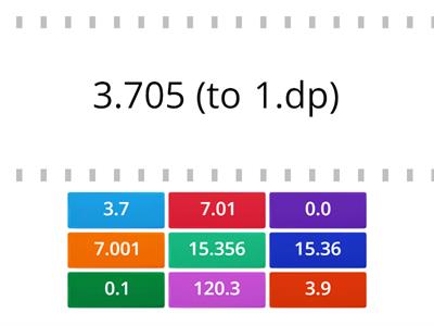 Rounding to decimal places matchup corrected