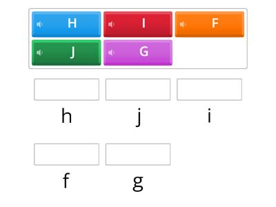 F-J upper lower case match