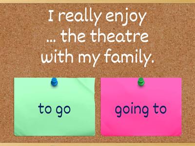 GG4  Verbs followed by inﬁnitive or -ing 