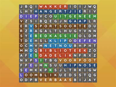 Woordsoek hoofstuk 2 & 3