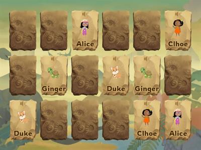 Memory game - Kids 1- Characters