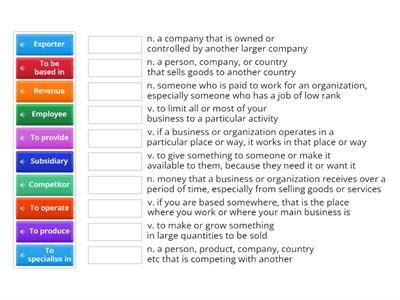 Business Result Pre-Intermediate | Unit 1 | Vocabulary: Company Facts