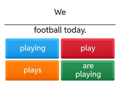 present continuous for future