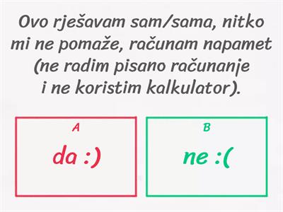 MATEMATIČKI DIKTAT zbrajanje i oduzimanje decimalnih brojeva