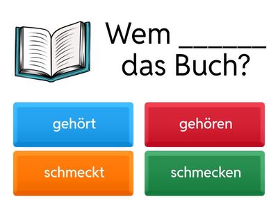 NL A2 L1 gehören, gefallen, schmecken