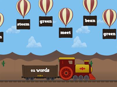 Vowel Teams (ee, ea, ey) Balloon Pop