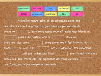 Different types of travel