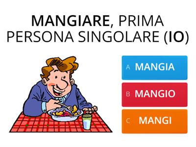  PRESENTE INDICATIVO - VERBI IN -ARE