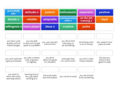 Job Readiness Vocabulary