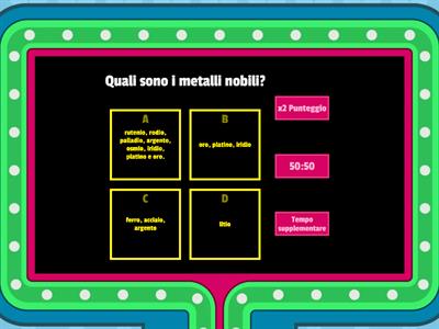 telequiz sui metalli