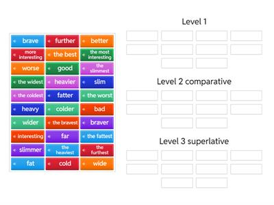Adjectives - comparison