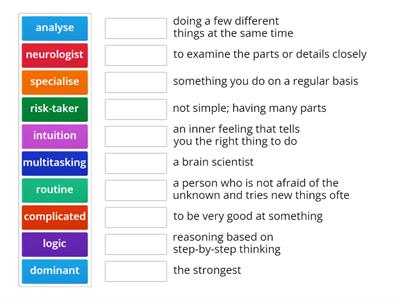 Vocabulary for Reading: Left-brained or right-brained?