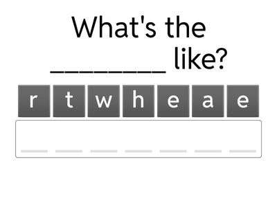 Prepare 2 - Unit 15 - weather