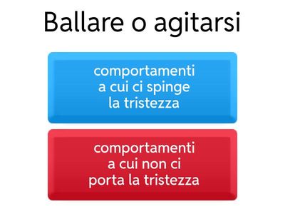 Comportamenti a cui ci spinge la tristezza quiz