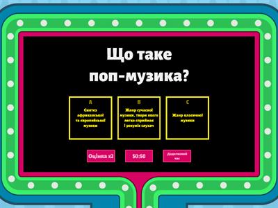 Музичне мистецтво 7 клас "Сучасна музика. Стилі та напрямки"