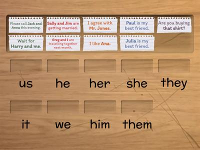 Subject and Object Pronouns