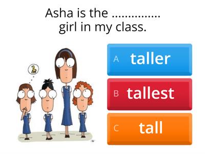 Superlatives multiple choice