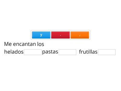 Uso de puntos y coma