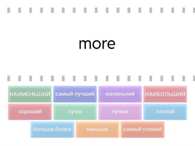 Degrees of comparison (Irregular)