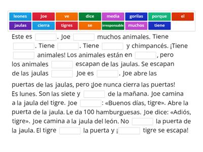 Los animales de Joe