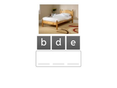 Furniture in the house Roadmap A1 ANAGRAMA