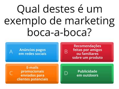 Questionário Marketing 