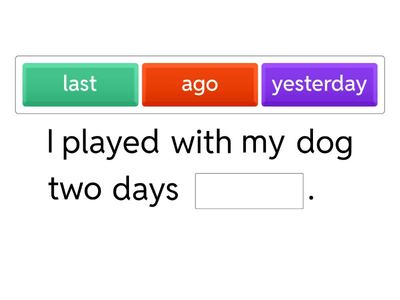 Time expressions (Past Simple)