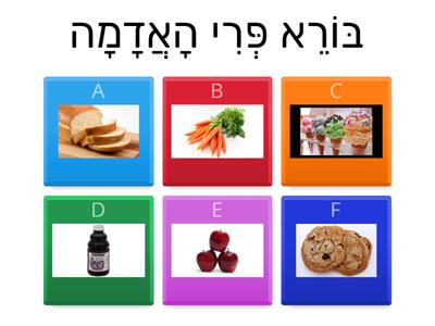 Brachot Grade 2 Quiz:     Which Blessing?