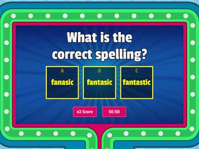 Spelling Quiz entry level