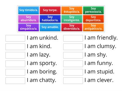 S1 Spanish ¿Cómo eres?