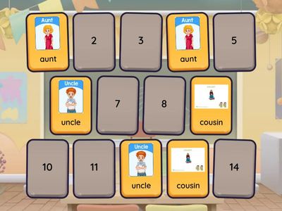 P1 Family Match Game Extra