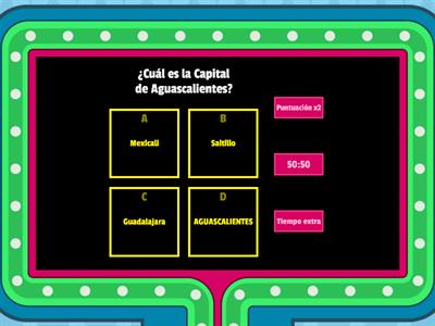 Estados y Capitales de Mexico