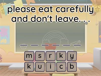 Spell the Word: Words that end in MB